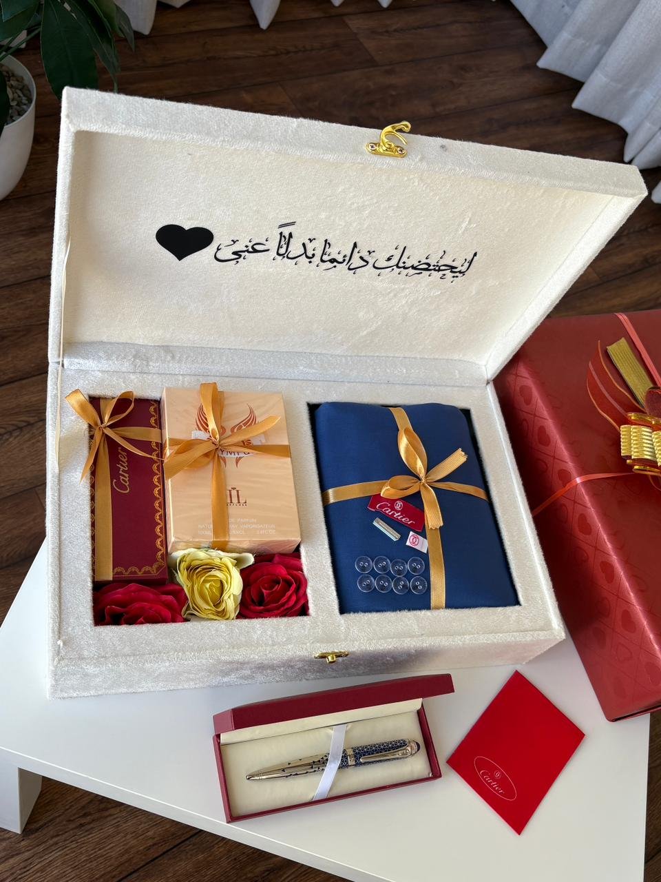 هدايا العيد للزوج – بوكس كارتير رجالي فاخر بتغليف راقٍ