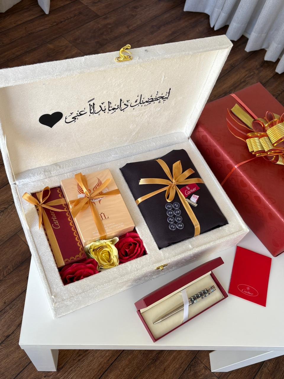 هدايا العيد للزوج – بوكس كارتير رجالي فاخر بتغليف راقٍ